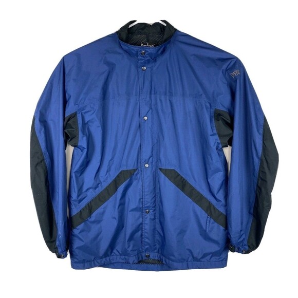 Footjoy Dryjoys Performance Light Jacket Men's Medium Blue Outdoor Moisture Wick - Picture 1 of 16